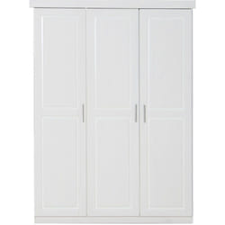 Magnus Armoire 3 pièces, largeur 140 cm, hauteur 190 cm, blanc.