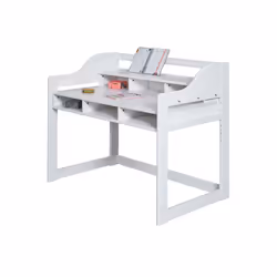 Inter Link Bureau enfant Kids Learning blanc bois massif