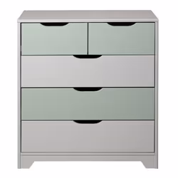 Inter Link Commode de chambre denfant Prati en bois massif Salvia Pastello