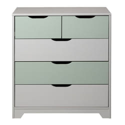 Inter Link Commode de chambre denfant Prati en bois massif Salvia Pastello