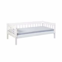 Inter Link Lit simple Sintro 90 x 200 Blanc Bois massif