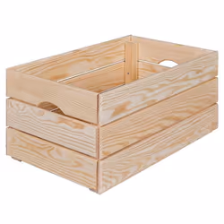 Inter Link Caisse en bois Valloni L pin naturel