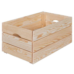 Inter Link Caisse en bois Valloni L pin naturel