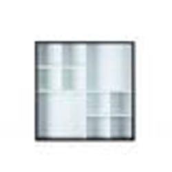 Inter Link Vitrine de collectionneur DECEM noir/blanc MDF