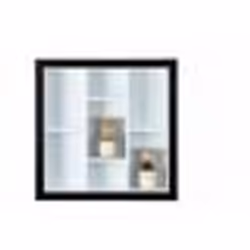 Inter Link Vitrine de collectionneur SEPTEM noir/blanc MDF