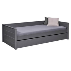 Inter Link Lit gigogne Dream the Future gris 90 x 200 cm