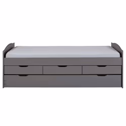 Inter Link Lit gigogne LENA 10C gris bois massif