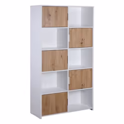 Inter Link Étagère Pepeto 5TW Chêne Artisan blanc