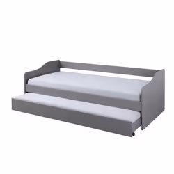 Inter Link Lit gigogne Leonie 23 90x200 cm gris bois massif