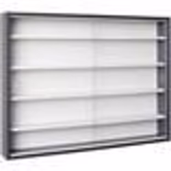 Inter Link Vitrine de collection COLLECTY Gris Blanc