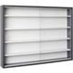 Inter Link Vitrine de collection COLLECTY Gris Blanc