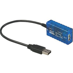 W&T 33001 convertisseur série, répéteur et isolateur USB 2.0 Noir