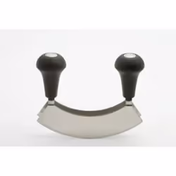 HACHOIR MANUEL DEMI LUNE BERCEUSE 2 LAMES USTENSILES DE CUISINE - WEIS
