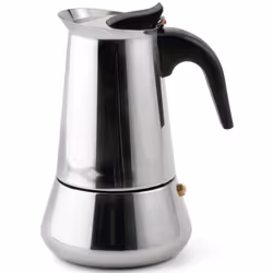 Weis 16974, Cafetière à moka, Acier inoxydable, Acier inoxydable, 4 tasses