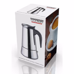 Weis 16979 machine à café manuelle Cafetière à moka 0,5 L Acier inoxydable