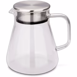 Théière 800ml verre Hauteur 14.7 cm Mélange de matériaux Borosolikatglas / Edelstahl Largeur 12 cm Volume 800 ml Longueur 15  ...