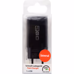 2GO 795954 chargeur d'appareils mobiles Universel Noir Secteur Charge rapide Intérieure