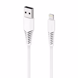 2GO 797288, 1 m, Lightning, USB B, Mâle, Mâle, Blanc