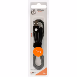 2GO 797304 câble USB 1 m USB B USB C Noir