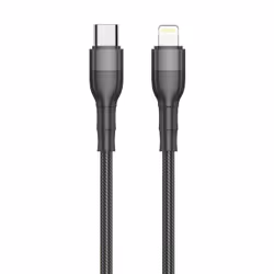 2GO 797307, 1 m, Lightning, USB C, Mâle, Mâle, Noir