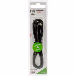 2GO 797307 câble Lightning 1 m Noir
