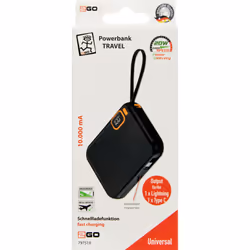 2GO 797519 banque d'alimentation électrique 10000 mAh Noir
