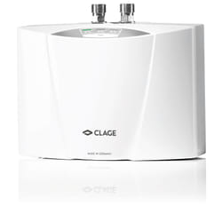 Clage MCX 7 horizontale Sans réservoir (instantané) Système de chauffe-eau unique Blanc