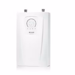 Description générale Pour l’alimentation en eau chaude d’éviers lave-mains et sanitaires, ce chauffe-eau instantané électriqu ...
