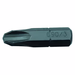 Pour le fonctionnement manuel et les tournevis électriques et pneumatiques, Conception selon la norme DIN ISO 2351-2, pointe  ...