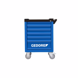 Gedore WSL-M-TS-172, Acier inoxydable, Bleu, 6 tiroir(s), 625 mm, 903 mm, 510 mm