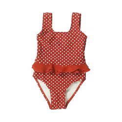PLAYSHOES 461039_98/104, Maillot de bain une pièce, Enfant, Rouge, Blanc, Motif, Femelle, 1 pièce(s)