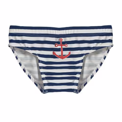 PLAYSHOES Maritim, Sous-vêtements, Bas de maillot de bain classiques, Mâle, Bleu, Blanc, 86/92, Motif