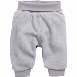 PLAYSHOES Baby Pumphose Fleece, Pantalon basique, Unisexe, Bébé (0-2 ans), Gris, Bébé (hauteur), Monochromatique