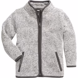 PLAYSHOES Strickfleece-Jacke, Cardigan, Unisexe, Bébé (0-2 ans), 116, Bébé (âge), Gris