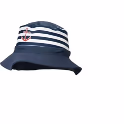 PLAYSHOES 460117, Mâle, Casquette, Bleu, Blanc, Motif, Motif à rayure, 50+