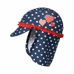 PLAYSHOES 461248, Femelle, Casquette, Bleu, Bébé (numérique), Motif, 50+