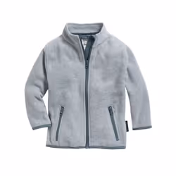 PLAYSHOES Fleece-Jacke, Cardigan, Unisexe, Bébé (0-2 ans), 74, Bébé (hauteur), Gris