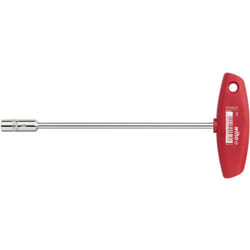 Clé à douille avec manche en t Six pans nickelée brillante 7.0 mm (00969) - Wiha
