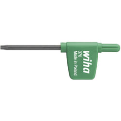 Clé mâle avec manche drapeau torx® oxydé noir T15 (03730) - Wiha