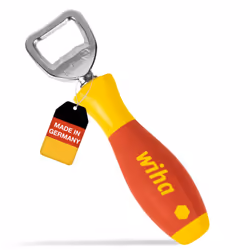 Cadeau pour amateurs de bière : ouvre-bouteille pour bouchons en liège avec manche de tournevis Wiha SoftFinish®. Pour une me ...