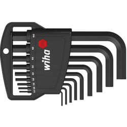 Wiha - Jeu de clés mâles en étui Classic Six pans, 9 pcs, oxydé noir (06379)