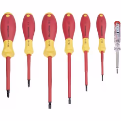 Wiha VDE Jeu de tournevis 7 pièces vis à fente cruciforme Phillips