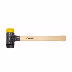Wiha 26435, Marteau en plastique, Bois, Noir, Bois, Jaune, 110 mm, 325 mm, 636 g