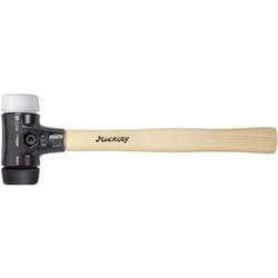 Wiha - Massette Safety avec embouts ronds mi-souples et très durs avec manche en hickory, embout de massette rond 40, 325 mm (26658)