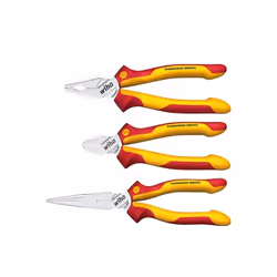 Wiha 26852, Ensemble de pinces, Acier, Plastique, Rouge, Jaune, 20,8 m (820")
