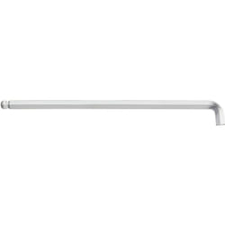 Clé mâle Six pans à tête sphérique avec jambe courte, chromée mate 5.0 mm (35487) - Wiha