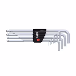 Wiha 36453, Clé hexagonale forme de l, 11 pièce(s), 617 g
