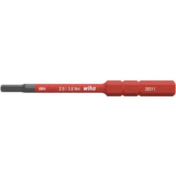 Wiha - Embout slim electric Six pans 2.5 mm x 75 mm (37224)