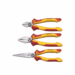 Wiha 38637, Ensemble de pinces, Rouge, Jaune, 1000 V, 905 g
