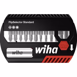 Coffret dembouts WIHA Flipselector Standard mixte 13 pcs + Porte embout universel + attache ceinture - 39060